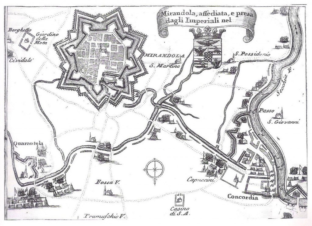Schieramenti e accampamenti tedeschi nel 1701