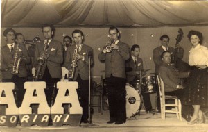 1951 gli Aquilotti con la cantante Lina Baroni