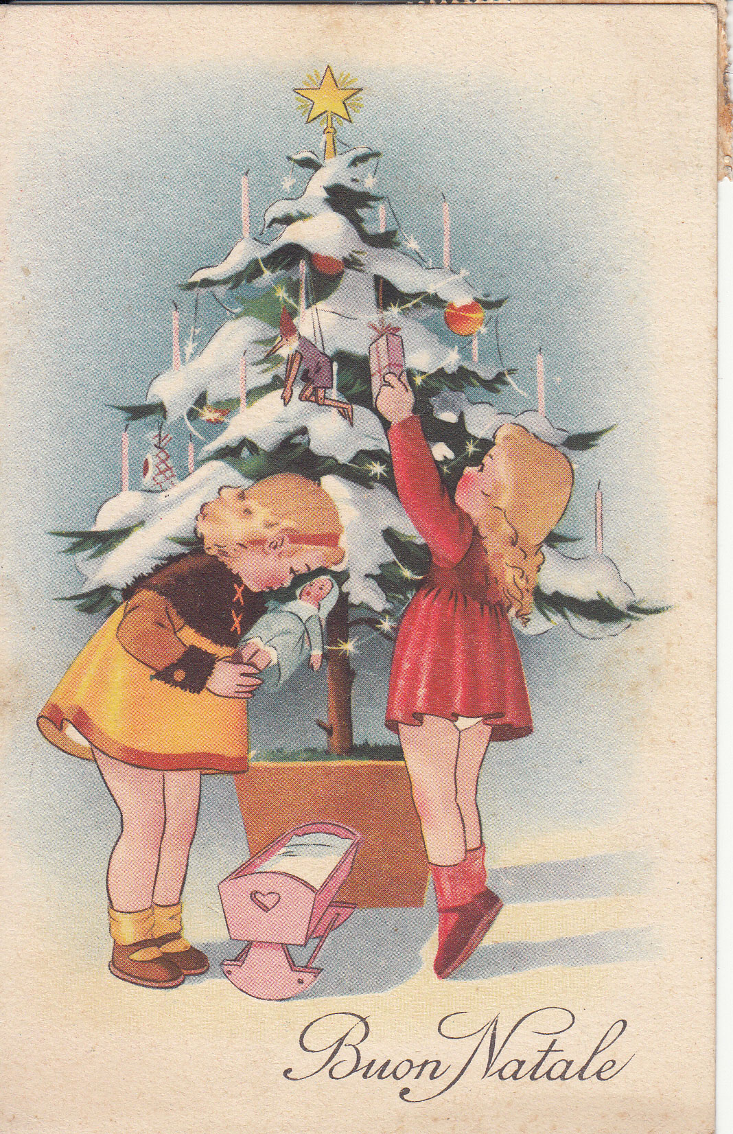 Poesie Di Natale Anni 50.Vecchie Cartoline E Letterine Natalizie Al Barnardon