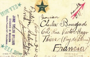Cartolina scritta in esperanto