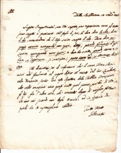 lettera autografa di pompilio pozzetti