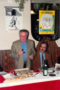 1991-Leonardo-Artioli-e-Saverio-Montella-Sgambada-cena-sociale