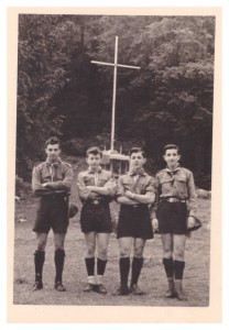 1954 Da sinistra: Nunzio Fabbri, Sergio Neri, Giancarlo Siena, Enzo Fabbri 