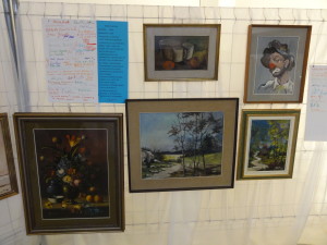 Alcuni quadri di Renzo in una mostra del 2011