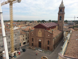 2014. Duomo e campanile dopo la messa in sicurezza.