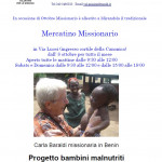 Dal 8 ottobre 2016 MERCATO MISSIONARIO