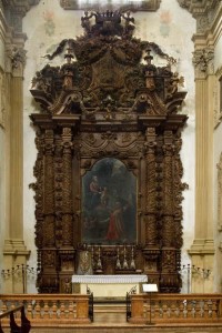 Ancona del Bonelli in Gesù col dipinto della Madonna col Bambino.