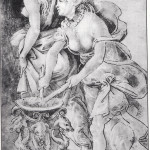 Questo bel disegno si trova nella Galleria degli Uffizi a Firenze. E' di Filippo Lippi e ritrae due streghe tanto attraenti che sarebbe un vero peccato bruciarle.