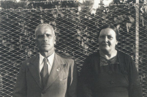 Narciso Bortoli e Domenica Benatti, genitori di Gino e proprietari della sala da ballo di Cividale (Collezione famiglia Bortoli)