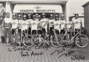 1996-Ciclismo-La-squadra-Lucky-Bike-Autografa-Paola-Pezzo