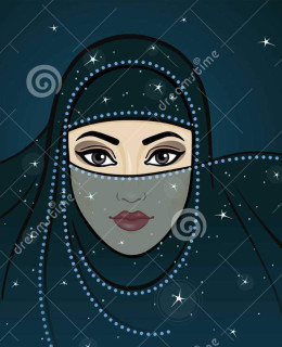 notte-araba-la-principessa-araba-di-animazione-un-velo-54833576