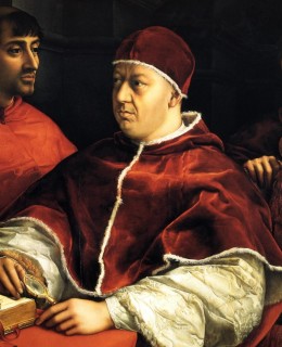 Raffaello-Ritratto-di-papa-Leone-X-con-i-cardinali-Giulio-de-Medici-e-Luigi-de-Rossi-1518-ca-Galleria-degli-Uffizi-Firenze-e1512059651481
