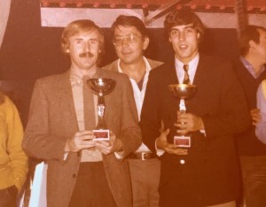 Anni-80-Tennis-Club-Mirandola-Premiazione-torneo-Da-sx-Paolo-Pollastri-Libero-Luppi-Alberto-Bonomi