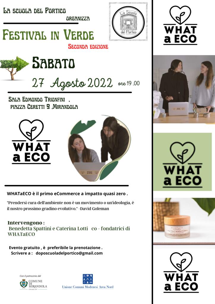 2022 08 27 festival in verde - what a eco