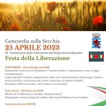 25 aprile Locandina programma commemorazioni 25 aprile 2023