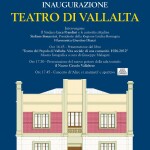Locandina inaugurazione Teatro Vallalta 28.05.23