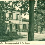 10- L'entrata dell'ospedale sui viali nel 1945